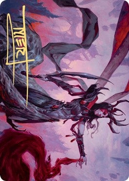 Image for Drana, the Last Bloodchief Art Card (Gold-Stamped Signature) (54) (Art Series: Zendikar Rising) - Magic: The Gathering