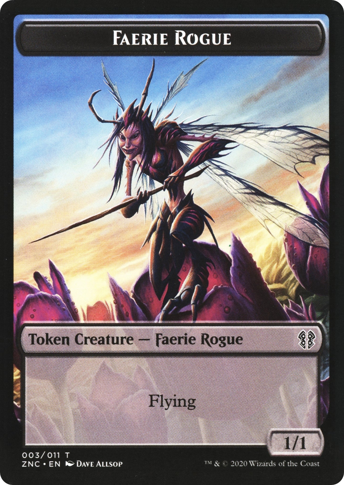 Image for Faerie Rogue // Thopter Double-Sided Token (3 // 11) (Commander: Zendikar Rising) - Magic: The Gathering