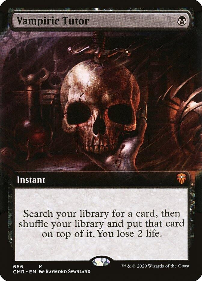 Image for Vampiric Tutor (Extended Art) (656) (Commander Legends) - Magic: The Gathering