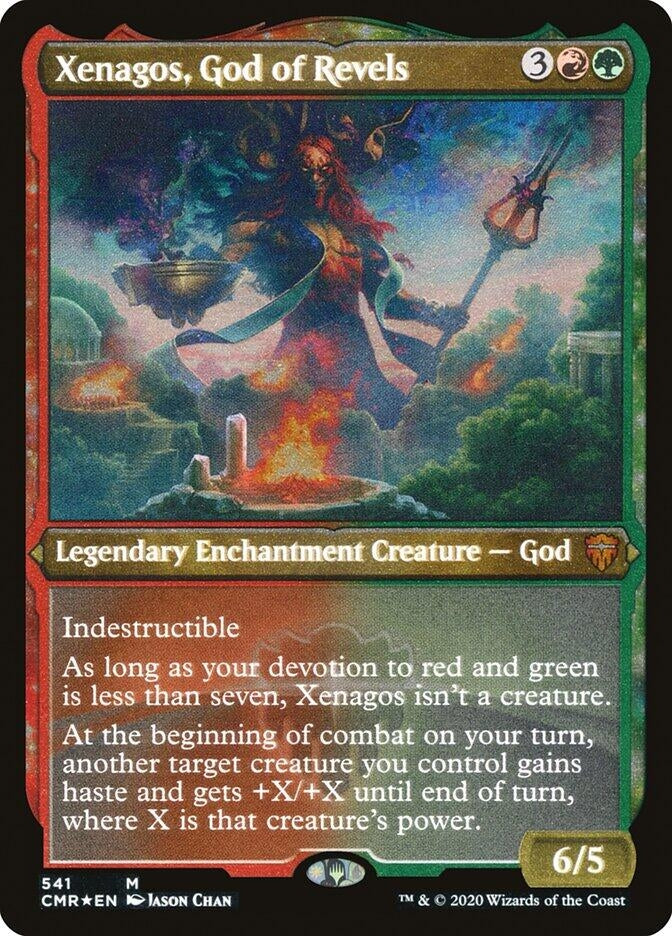 Image for Xenagos, God of Revels (Foil Etched) (541) (Commander Legends) - Magic: The Gathering