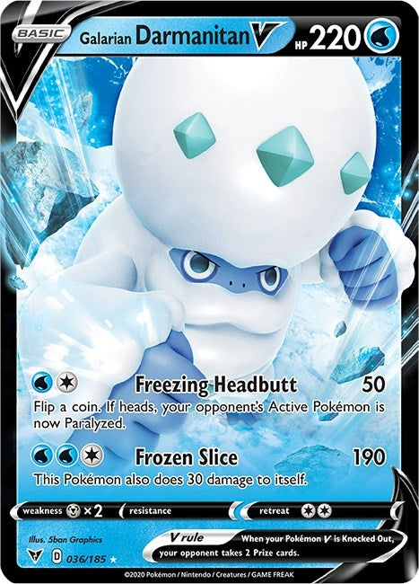 Image for Galarian Darmanitan V (036/185) (SWSH04: Vivid Voltage) - Pokemon