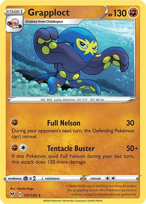 Image for Grapploct (101/185) (SWSH04: Vivid Voltage) - Pokemon