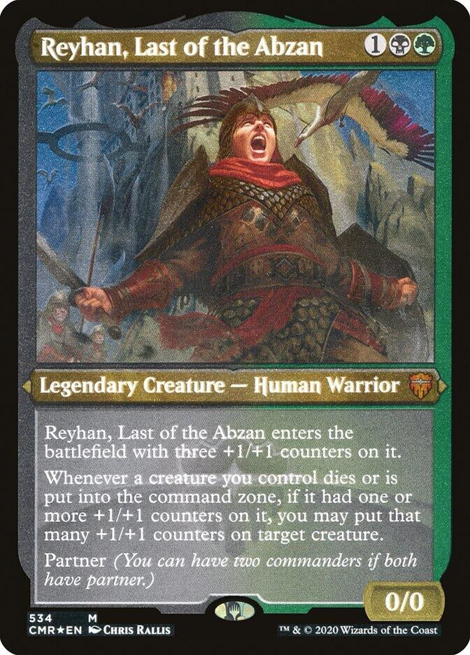 Image for Reyhan, Last of the Abzan (Foil Etched) (534) (Commander Legends) - Magic: The Gathering