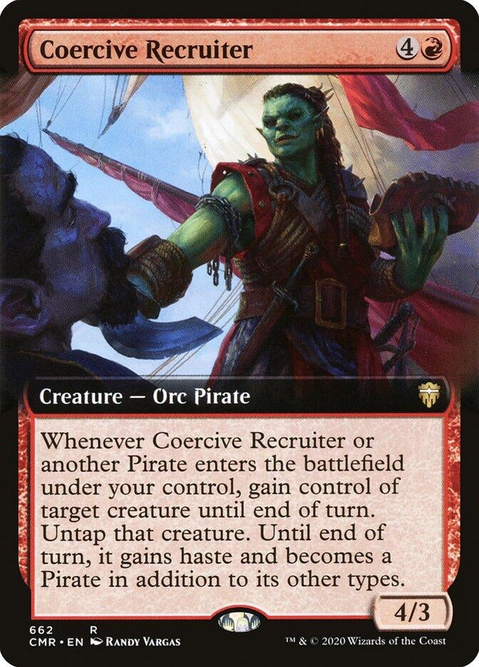 Image for Coercive Recruiter (Extended Art) (662) (Commander Legends) - Magic: The Gathering