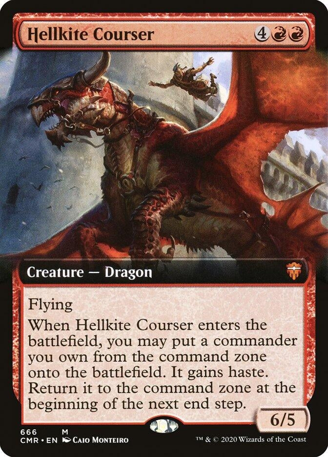 Image for Hellkite Courser (Extended Art) (666) (Commander Legends) - Magic: The Gathering