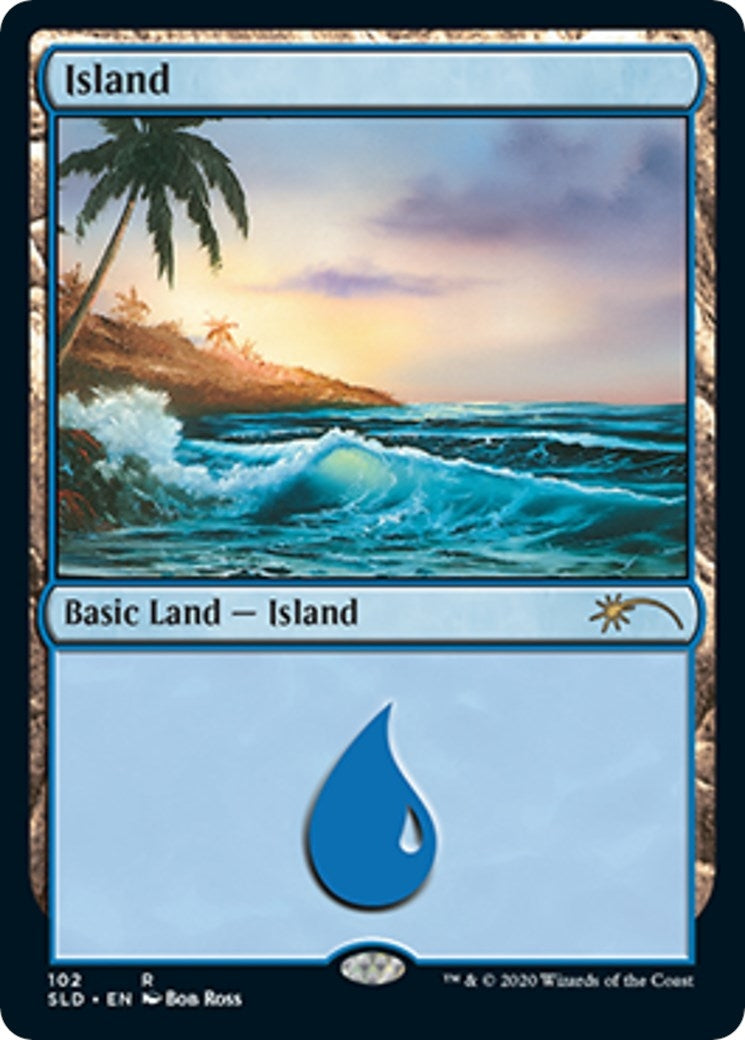 Image for Island (102) (Bob Ross) (102) (Secret Lair Drop Series) - Magic: The Gathering