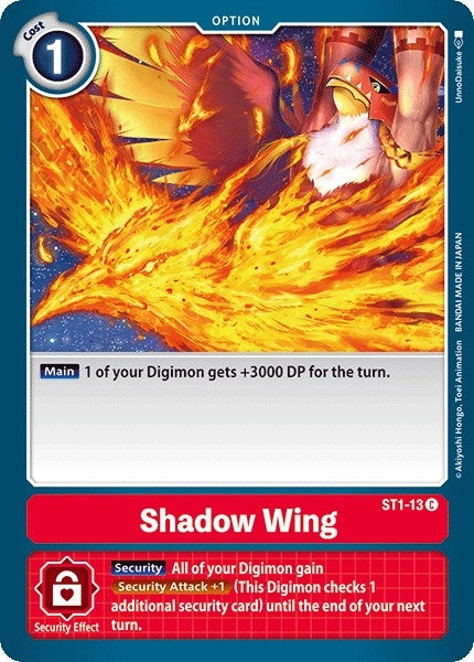 Image for Shadow Wing (ST1-13 C) (Starter Deck 01: Gaia Red) - Digimon Card Game