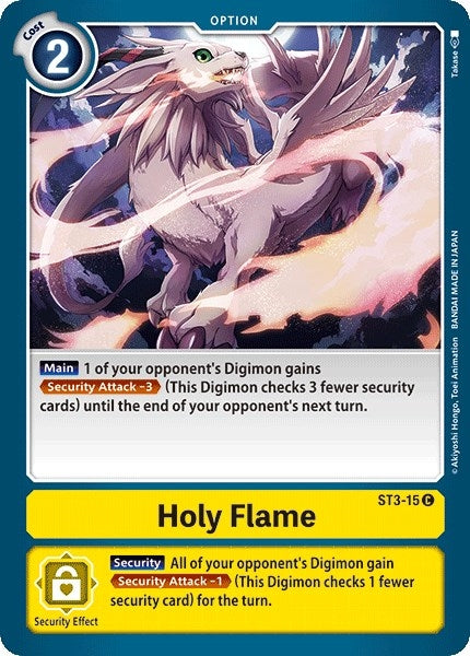 Image for Holy Flame (ST3-015 C) (Starter Deck 03: Heaven's Yellow) - Digimon Card Game