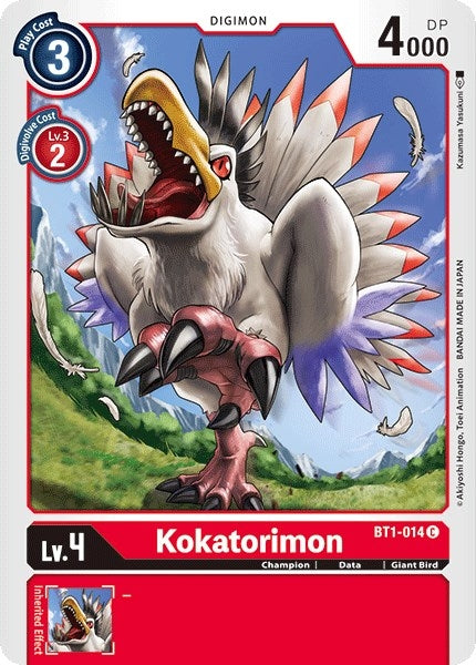 Image for Kokatorimon (BT1-014 C) (Release Special Booster 1.0) - Digimon Card Game