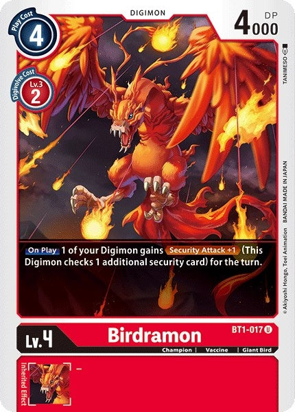 Image for Birdramon - BT1-017 (BT1-017 U) (Release Special Booster 1.0) - Digimon Card Game