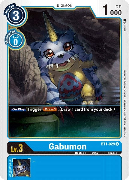Image for Gabumon - BT1-029 (BT1-029 R) (Release Special Booster 1.0) - Digimon Card Game