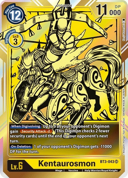 Image for Kentaurosmon (Alternate Art) (BT3-043 SR) (Release Special Booster 1.0) - Digimon Card Game