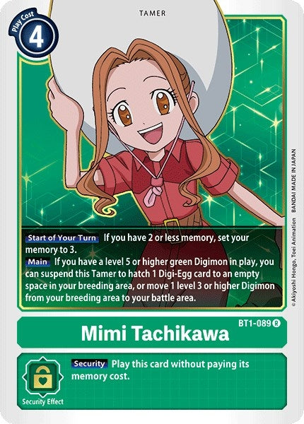 Image for Mimi Tachikawa - BT1-089 (BT1-089 R) (Release Special Booster 1.0) - Digimon Card Game