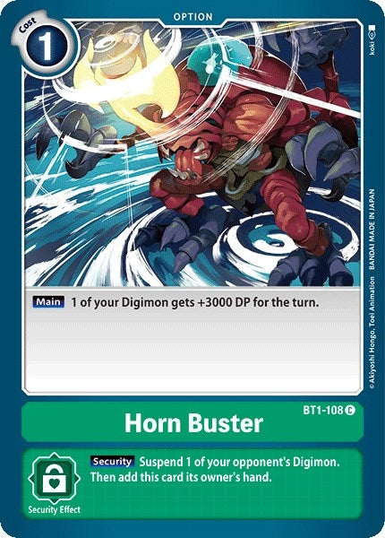 Image for Horn Buster (BT1-108 C) (Release Special Booster 1.0) - Digimon Card Game