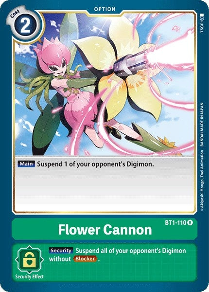 Image for Flower Cannon (BT1-110 R) (Release Special Booster 1.0) - Digimon Card Game