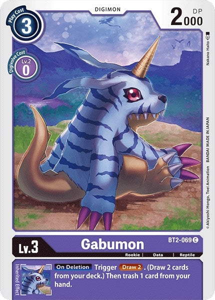 Image for Gabumon - BT2-069 (BT2-069 C) (Release Special Booster 1.0) - Digimon Card Game