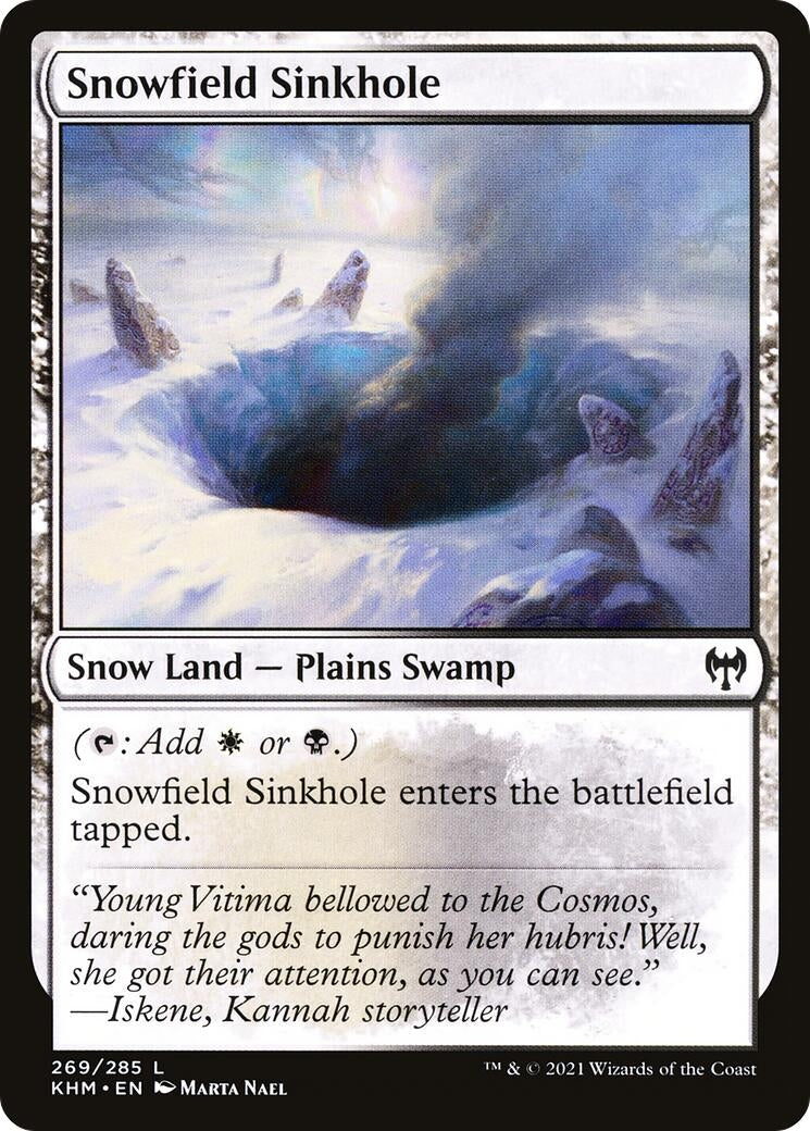Image for Snowfield Sinkhole (269) (Kaldheim) - Magic: The Gathering