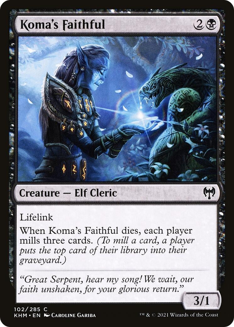 Image for Koma's Faithful (102) (Kaldheim) - Magic: The Gathering