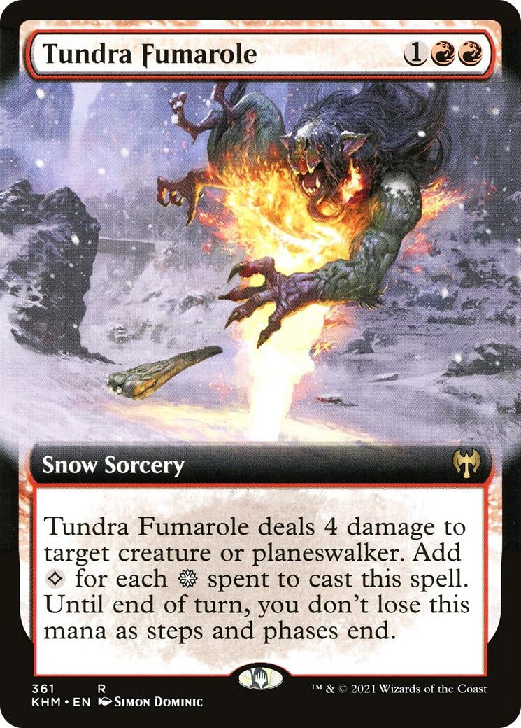 Image for Tundra Fumarole (Extended Art) (361) (Kaldheim) - Magic: The Gathering