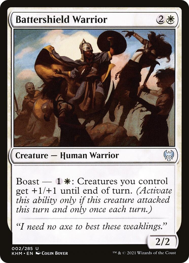 Image for Battershield Warrior (2) (Kaldheim) - Magic: The Gathering