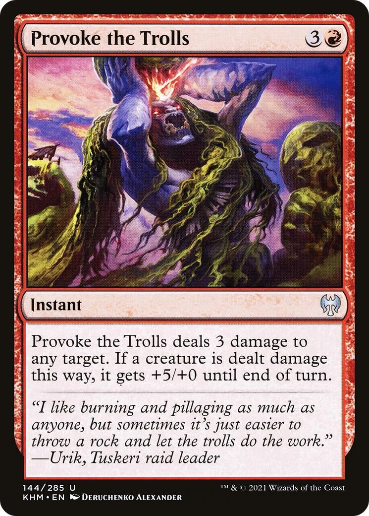 Image for Provoke the Trolls (144) (Kaldheim) - Magic: The Gathering