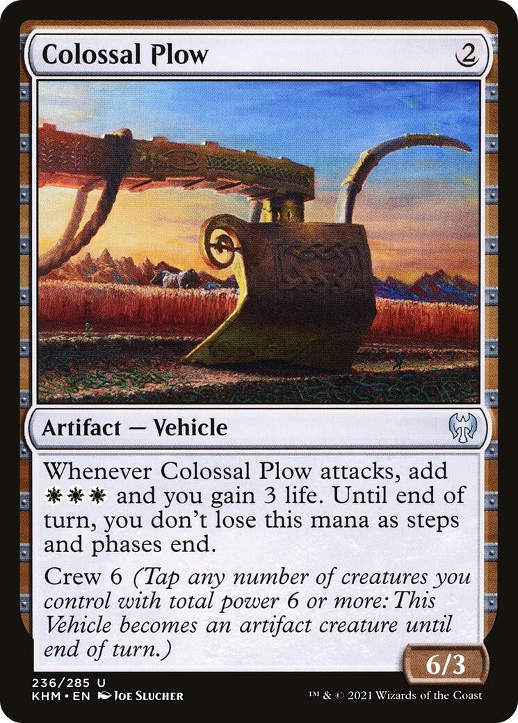 Image for Colossal Plow (236) (Kaldheim) - Magic: The Gathering