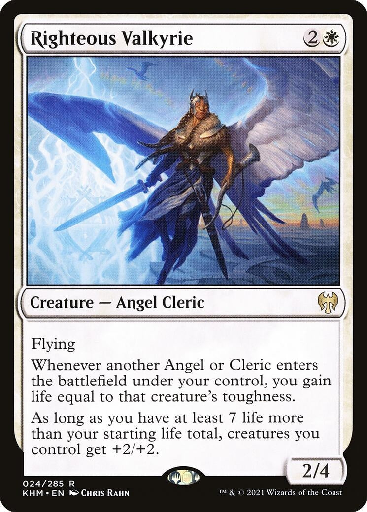 Image for Righteous Valkyrie (24) (Kaldheim) - Magic: The Gathering