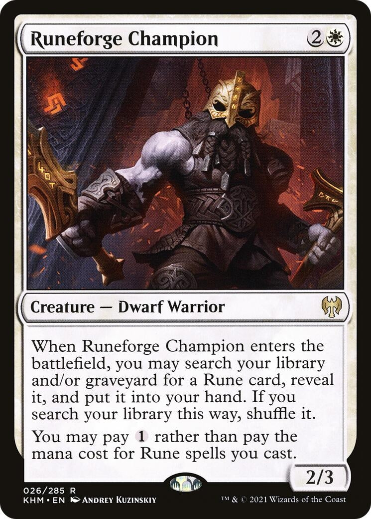 Image for Runeforge Champion (26) (Kaldheim) - Magic: The Gathering