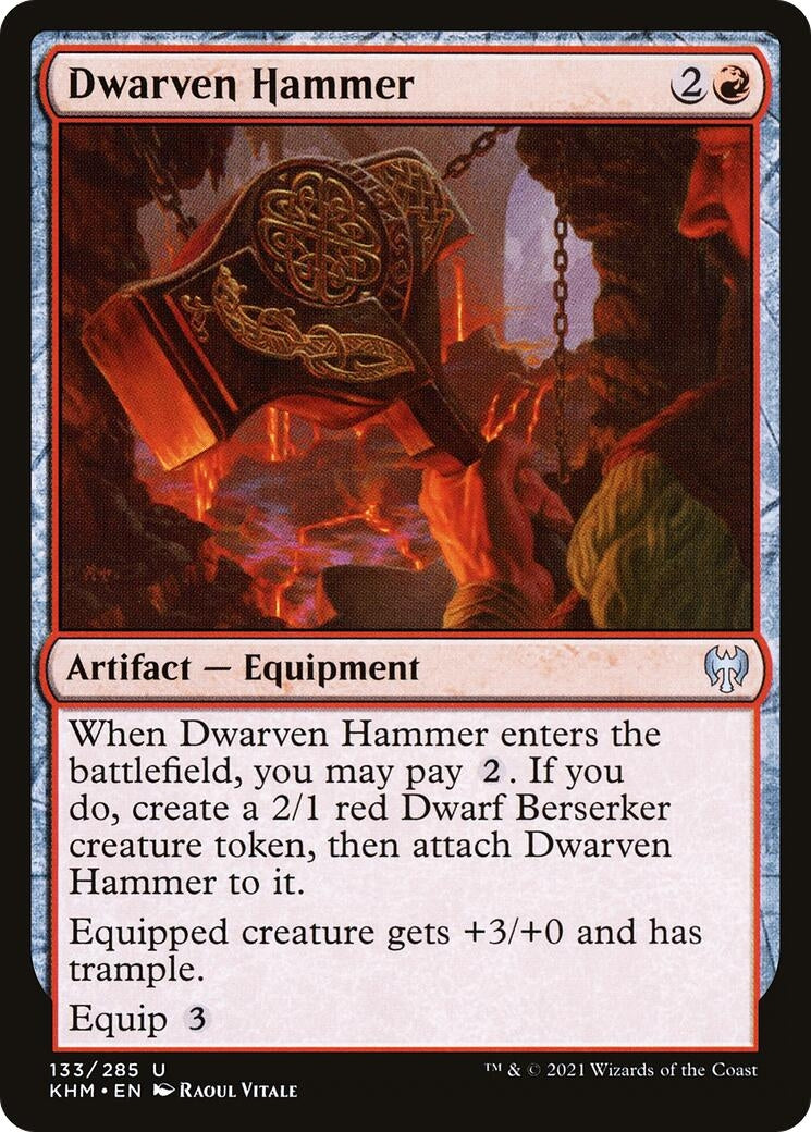 Image for Dwarven Hammer (133) (Kaldheim) - Magic: The Gathering
