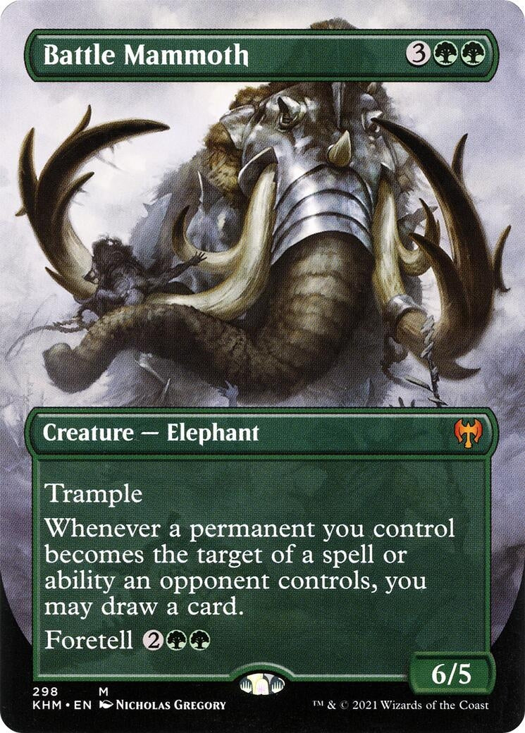 Image for Battle Mammoth (Borderless) (298) (Kaldheim) - Magic: The Gathering