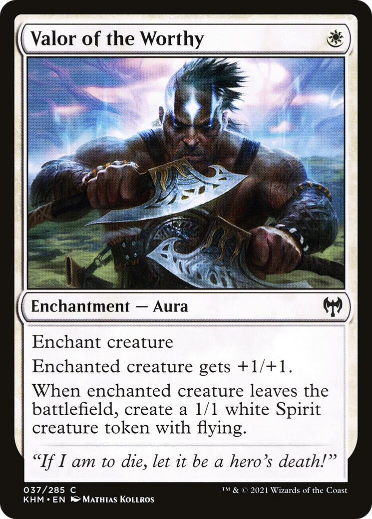 Image for Valor of the Worthy (37) (Kaldheim) - Magic: The Gathering