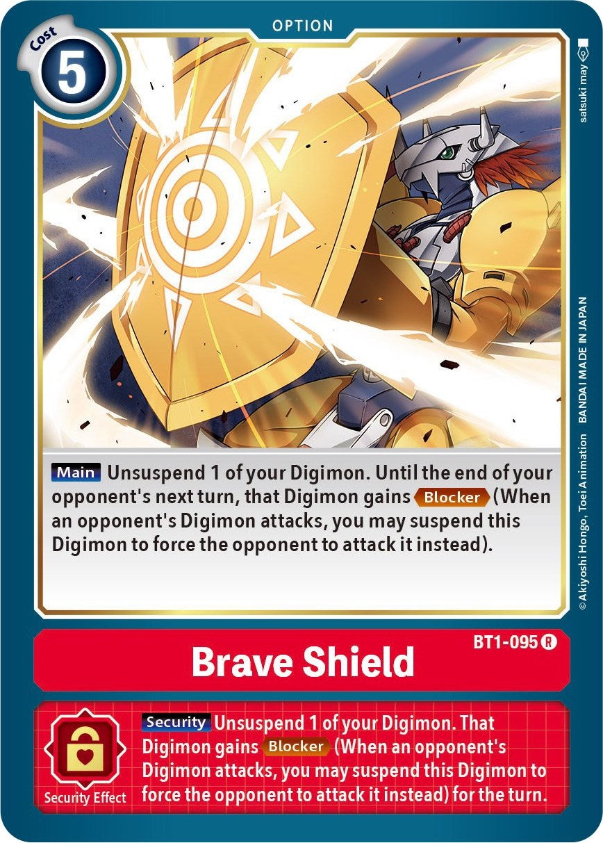 Image for Brave Shield (BT1-095 R) (Release Special Booster 1.5) - Digimon Card Game