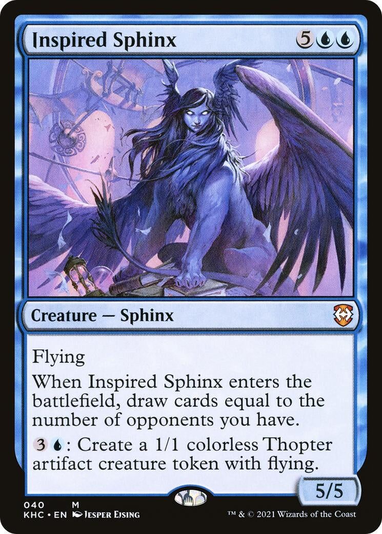 Image for Inspired Sphinx (40) (Commander: Kaldheim) - Magic: The Gathering