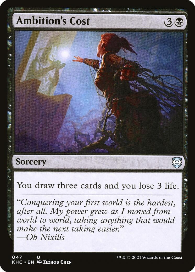 Image for Ambition's Cost (47) (Commander: Kaldheim) - Magic: The Gathering