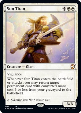 Image for Sun Titan (34) (Commander: Kaldheim) - Magic: The Gathering