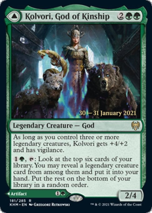 Image for Kolvori, God of Kinship (181) (Prerelease Cards) - Magic: The Gathering