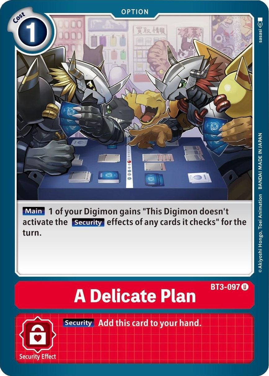 Image for A Delicate Plan (BT3-097 U) (Release Special Booster 1.5) - Digimon Card Game