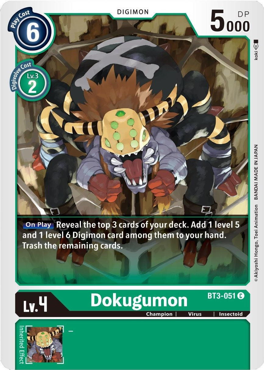 Image for Dokugumon (BT3-051 C) (Release Special Booster 1.5) - Digimon Card Game