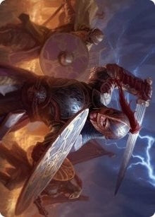 Image for Beskir Shieldmate Art Card (1) (Art Series: Kaldheim) - Magic: The Gathering