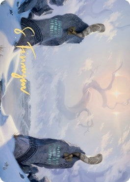 Image for Snow-Covered Plains (74/81) Art Card (Gold-Stamped Signature) (74) (Art Series: Kaldheim) - Magic: The Gathering
