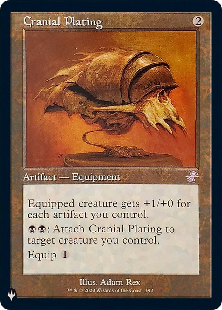 Image for Cranial Plating (392/289) (The List Reprints) - Magic: The Gathering