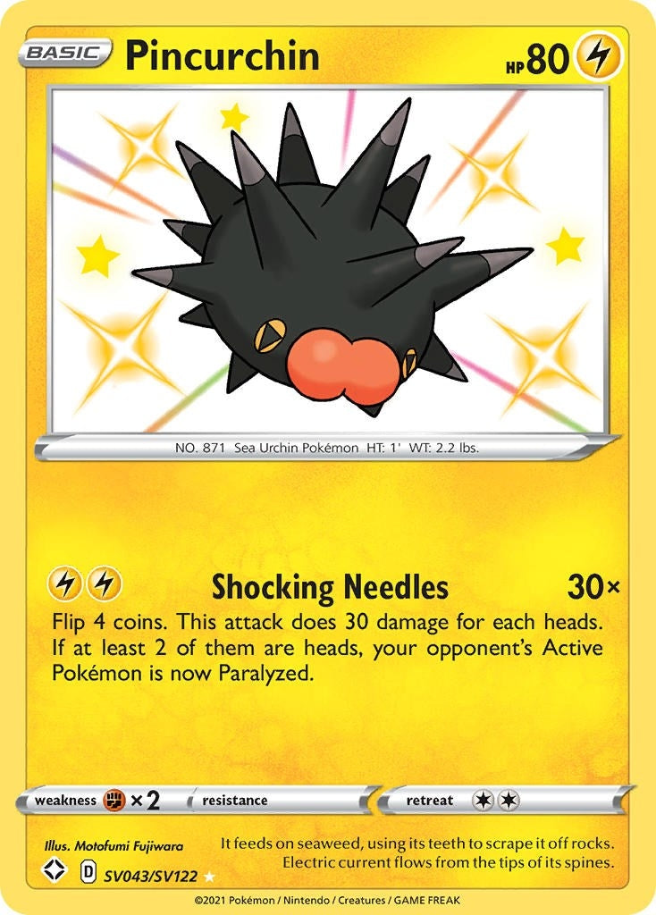 Image for Pincurchin (SV043/SV122) (Shining Fates: Shiny Vault) - Pokemon
