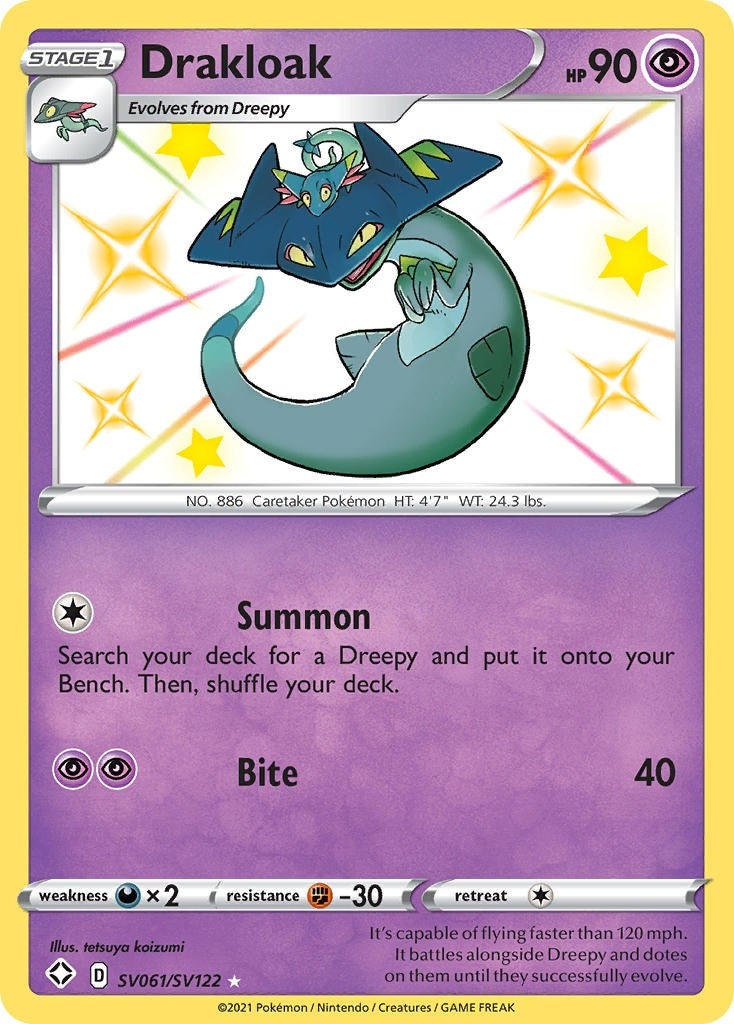 Image for Drakloak (SV061/SV122) (Shining Fates: Shiny Vault) - Pokemon