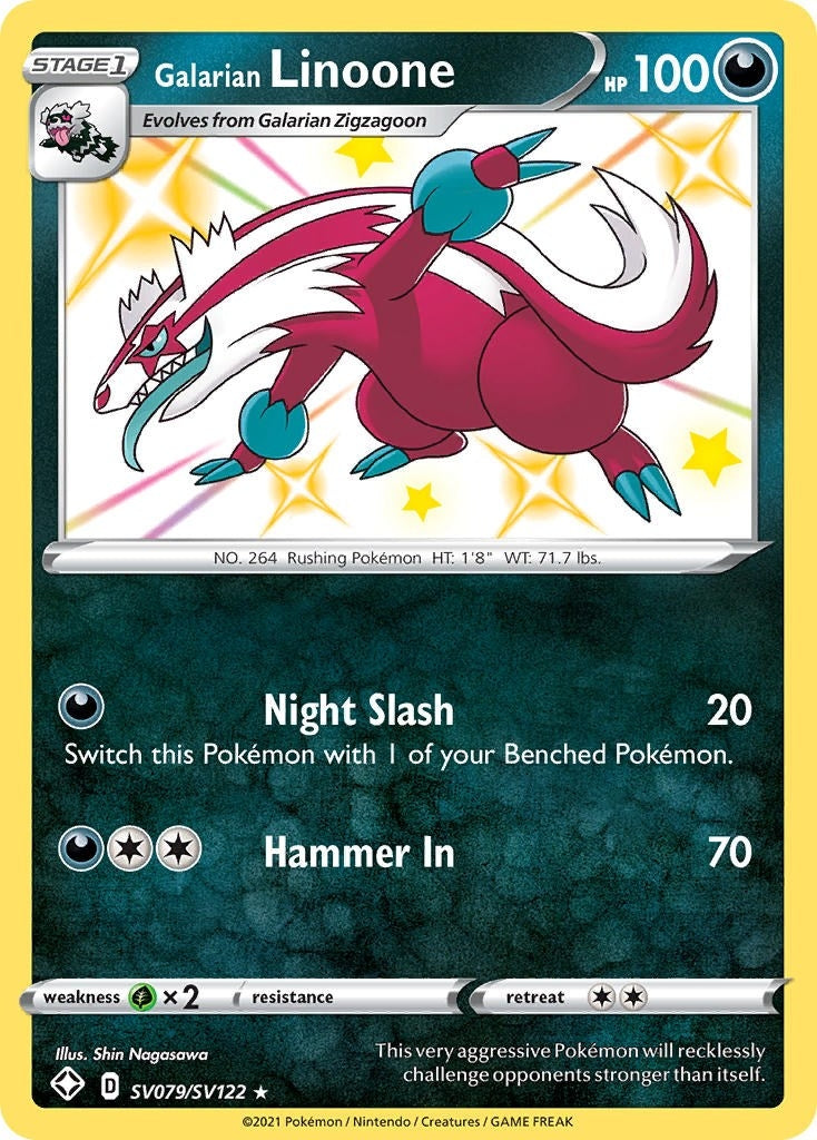 Image for Galarian Linoone (SV079/SV122) (Shining Fates: Shiny Vault) - Pokemon