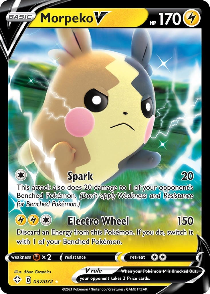 Image for Morpeko V (037/072) (Shining Fates) - Pokemon