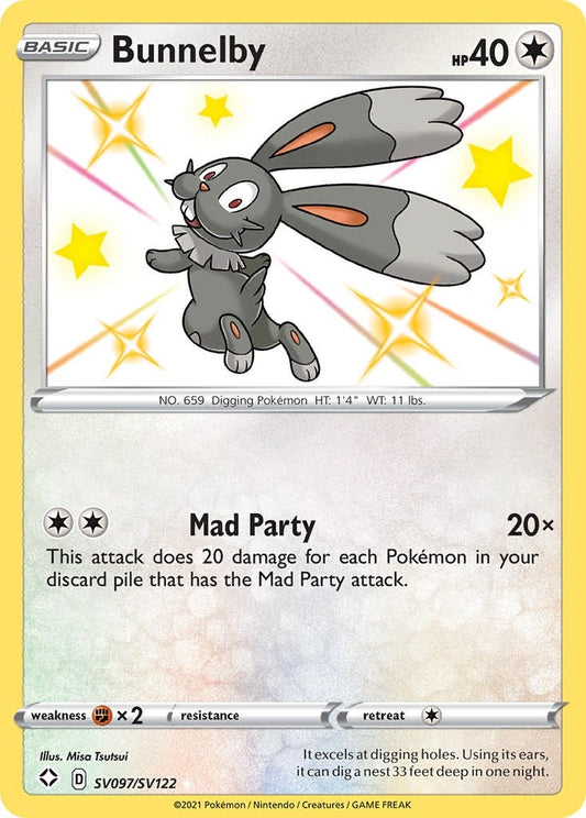 Image for Bunnelby (SV097/SV122) (Shining Fates: Shiny Vault) - Pokemon