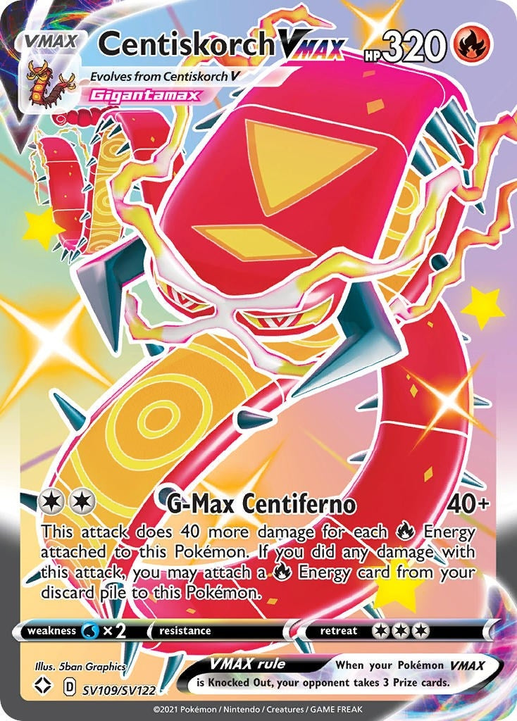 Image for Centiskorch VMAX (SV109/SV122) (Shining Fates: Shiny Vault) - Pokemon