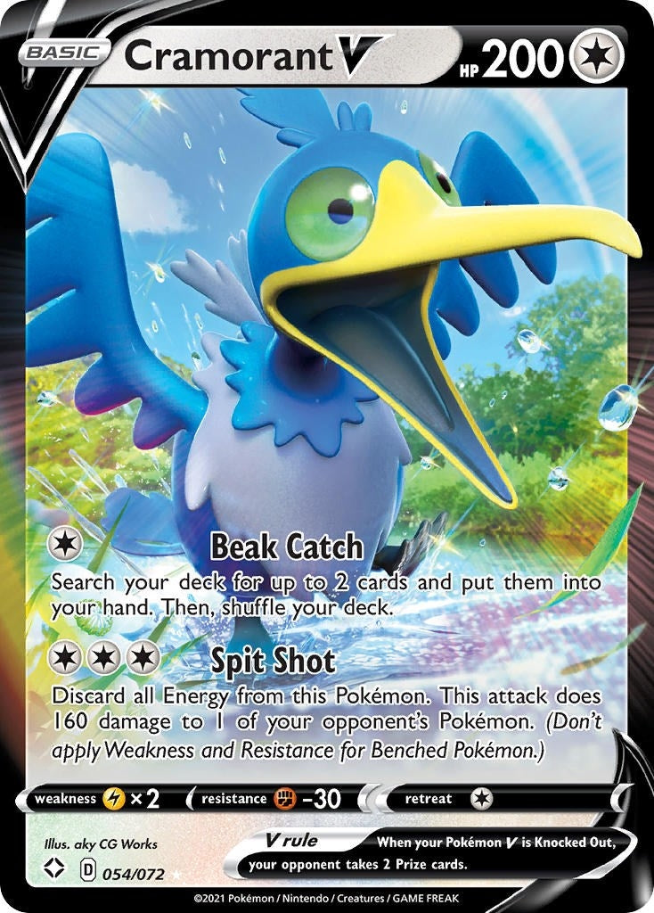 Image for Cramorant V (054/072) (Shining Fates) - Pokemon
