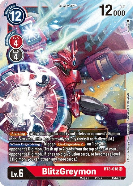 Image for BlitzGreymon (BT3-018 SR) (Release Special Booster 1.5) - Digimon Card Game