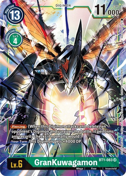 Image for GranKuwagamon - BT1-083 (Dash Pack Ver. 1.5) (BT1-083 SR) (Release Special Booster 1.5) - Digimon Card Game